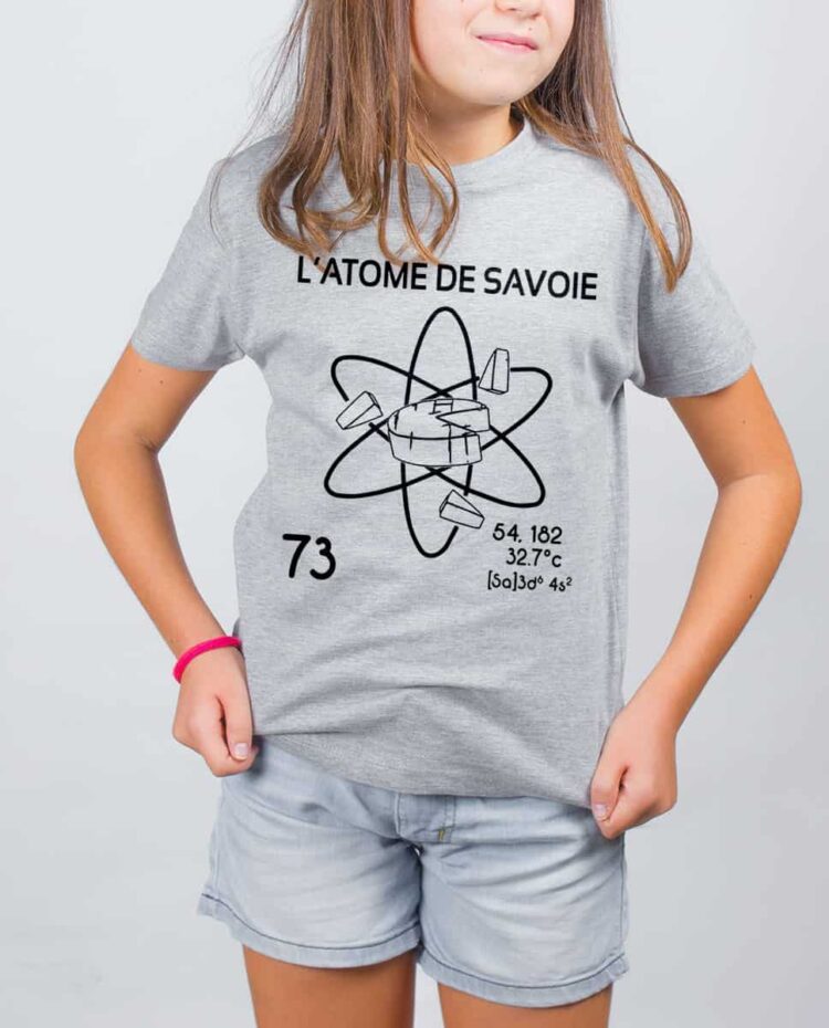 T shirt gris enfant fille ENFANT latome de savoie 73