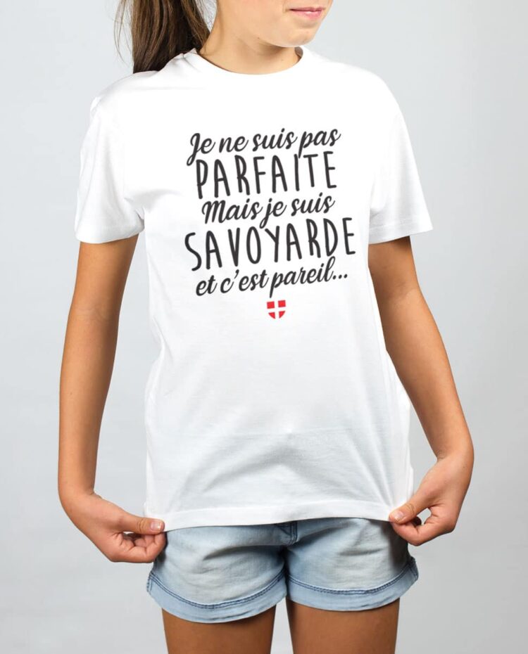 t shirt enfant blanc fille parfaite Savoyarde