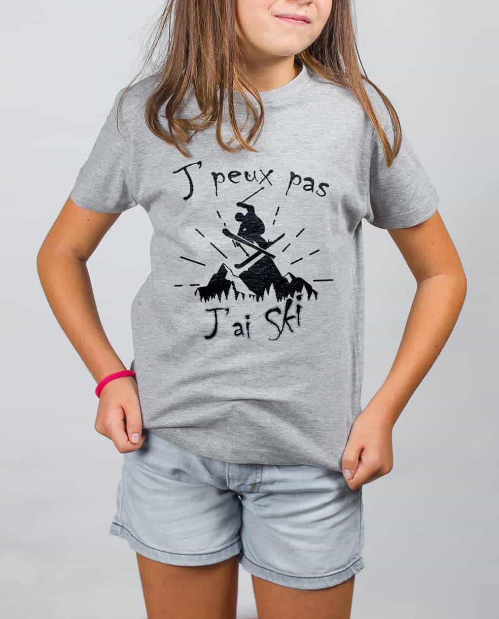 T-SHIRT HOMME : J'PEUX PAS J'AI SKI - Les Savoyards