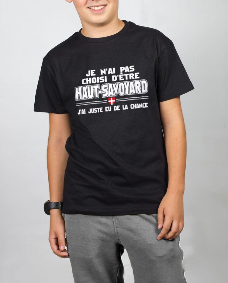 t shirt enfant noir garcon choisi haut savoyard