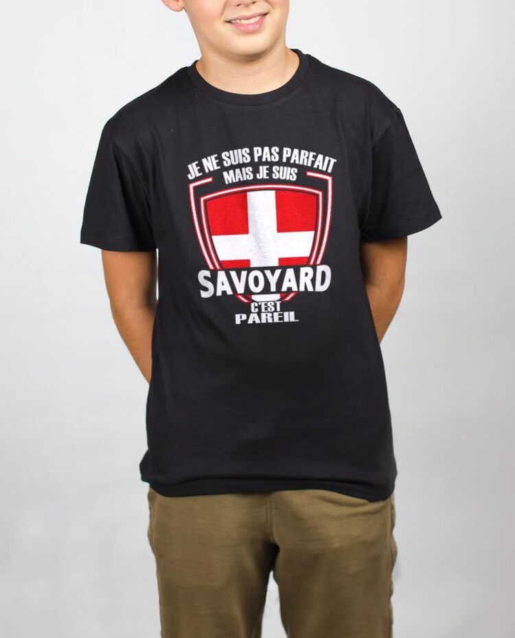 t shirt enfant noir garcon parfait savoyard