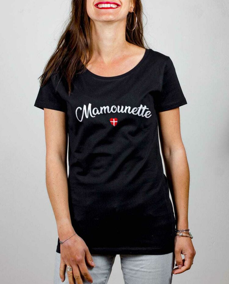 t shirt femme noir Mamounette