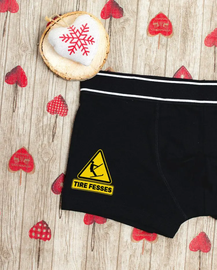 Boxer noir homme Mockup tire fesses