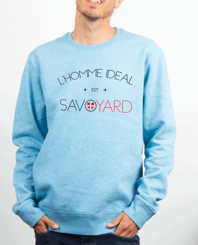 Pull Homme Bleu Ciel LHOMME IDEAL EST SAVOYARD