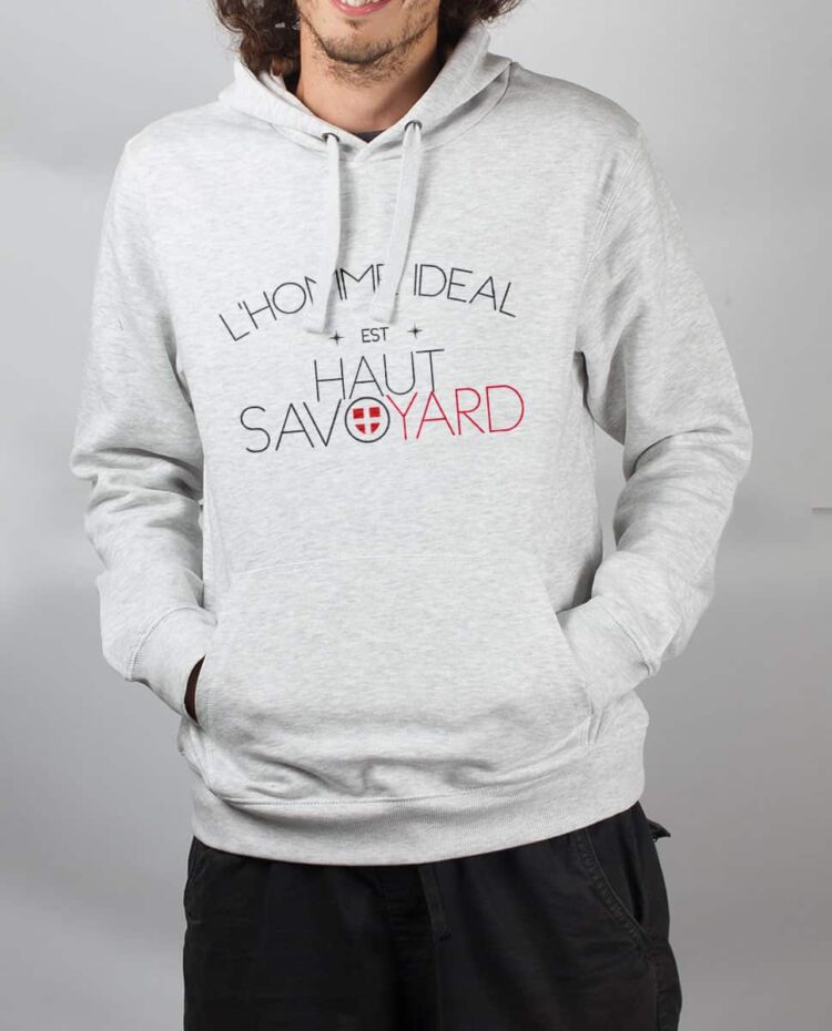 Sweat Blanc homme L homme ideal haut savoyard