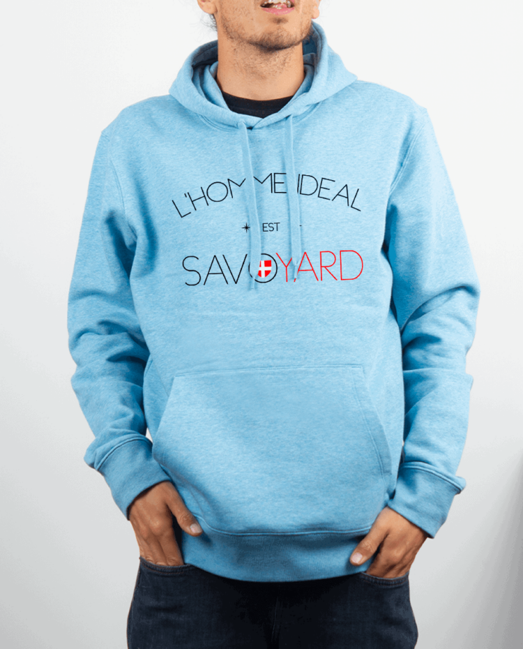 Sweat Homme Bleu ciel LHOMME IDEAL EST SAVOYARD