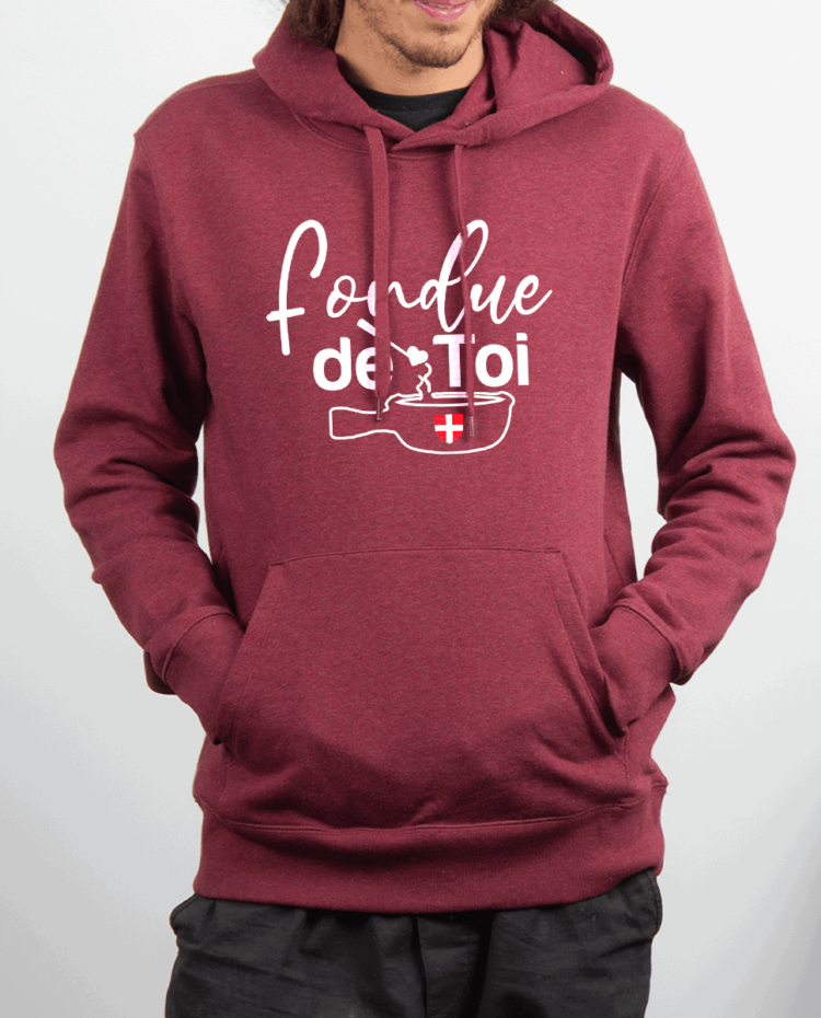 Sweat Homme Bordeau FONDUE DE TOI