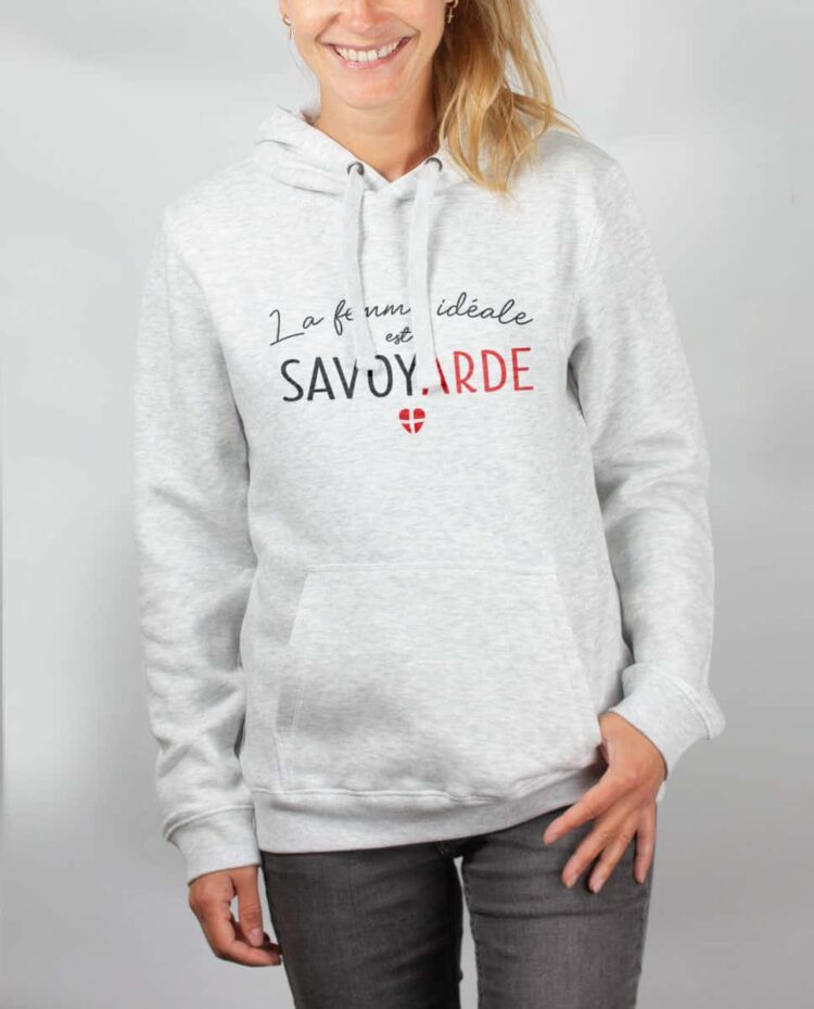 Sweat blanc femme Femme ideal savoyarde