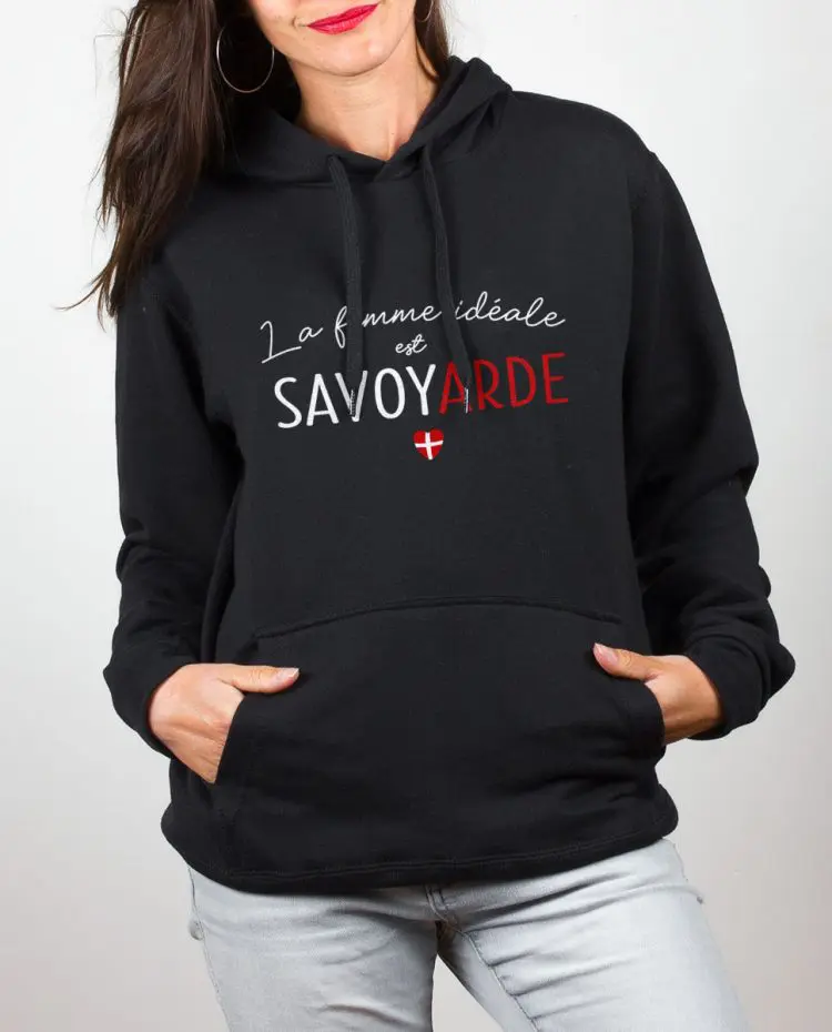 Sweat noir femme 1