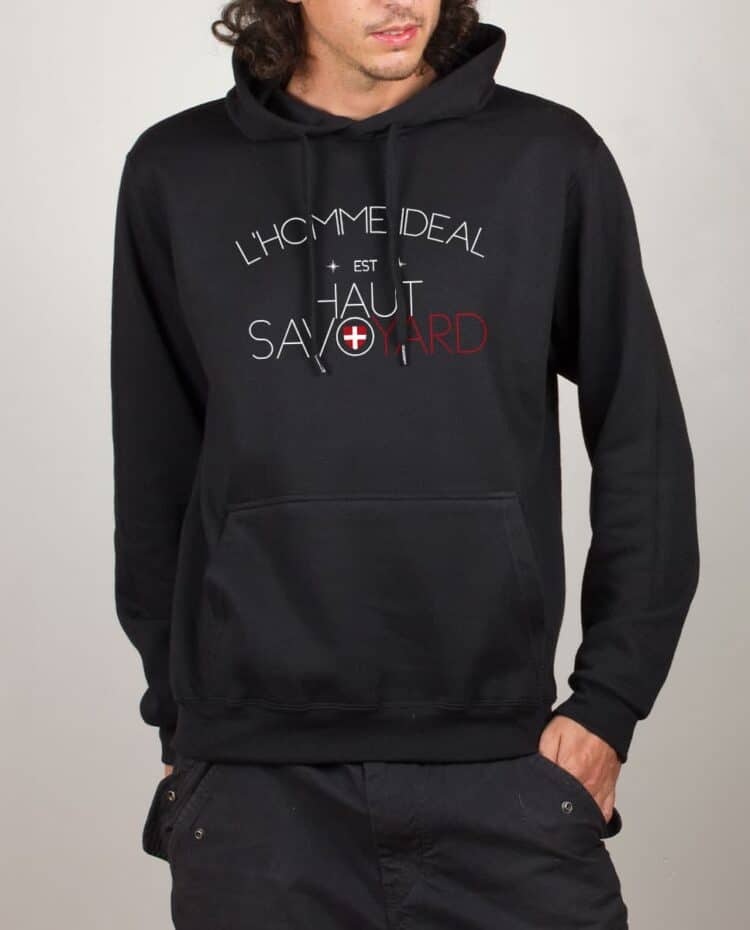 Sweat noir homme ideal haut savoyard 1