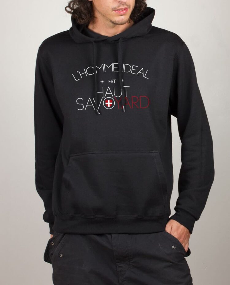 Sweat noir homme ideal haut savoyard