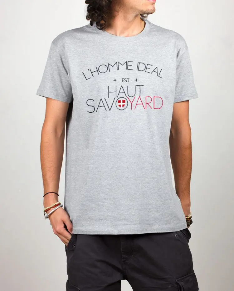 T shirt gris homme ideal haut savoyard