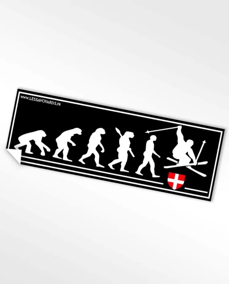 Stickers autocollants les savoyards evolution SKI