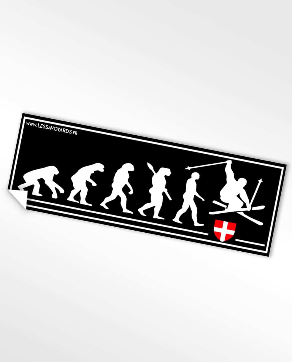 Autocollant Savoie Stickers Evolution Ski