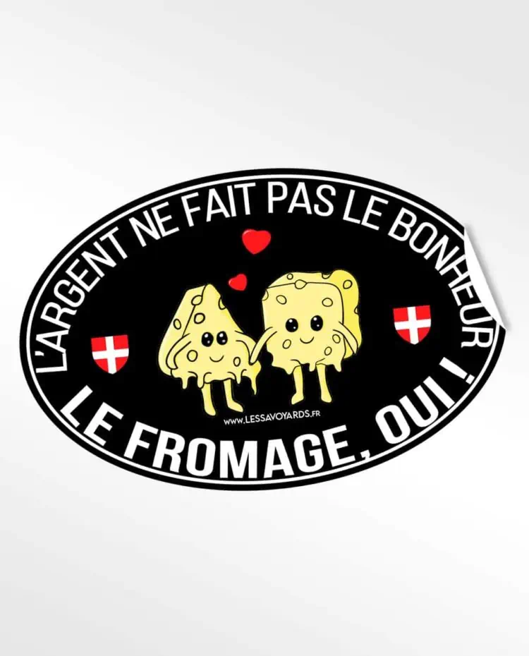 Stickers autocollants les savoyards le fromage bohneur