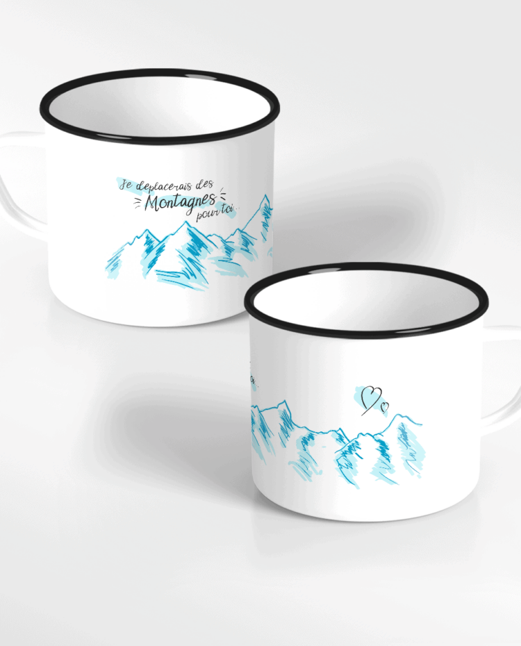 MUG EMAIL Je deplacerais des monntagne BLEU