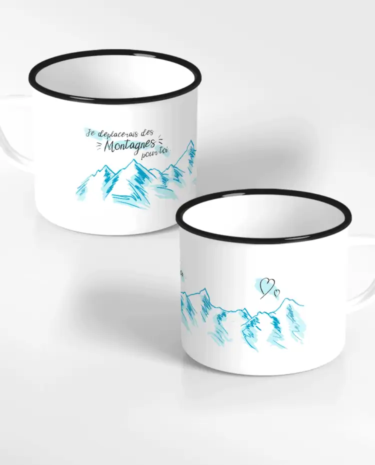 MUG EMAIL Je deplacerais des monntagne BLEU