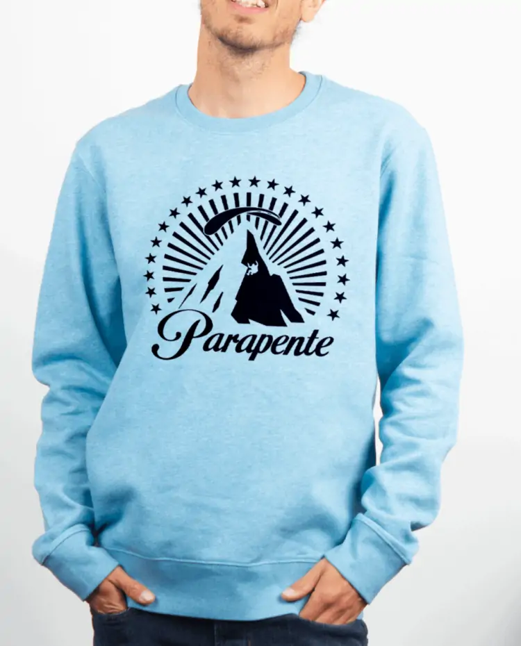 Pull Homme Bleu Ciel PARAPENTE