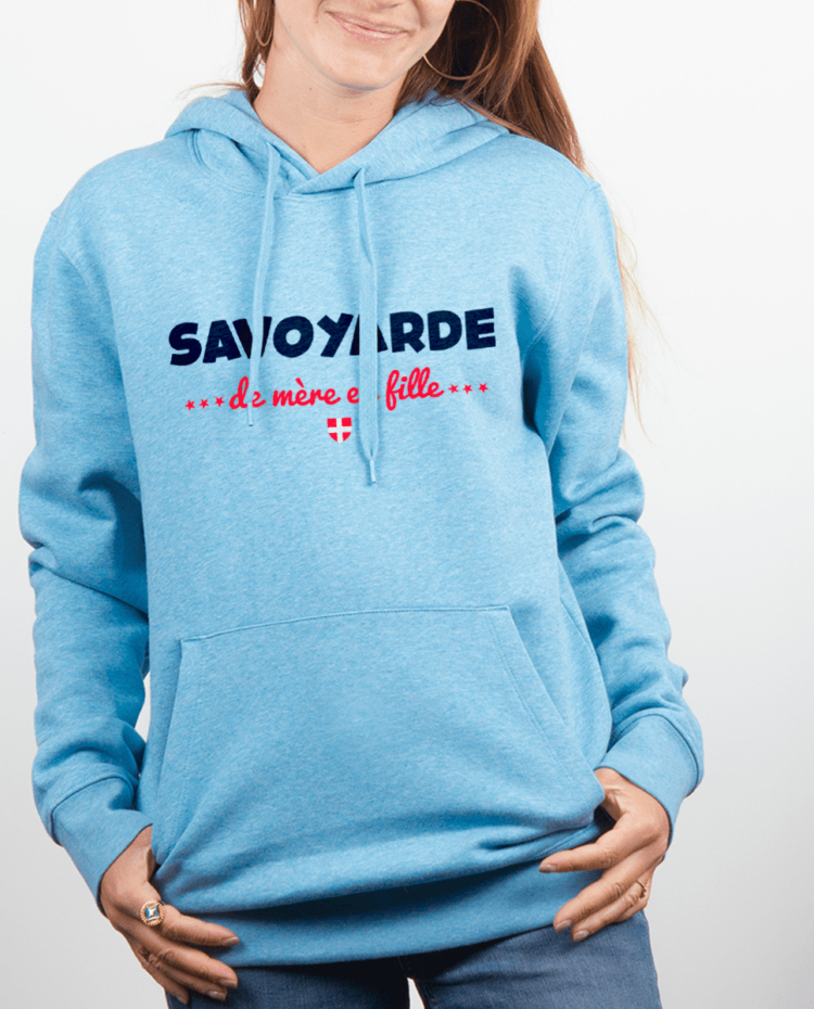 Sweat Femme Bleu Ciel SAVOYARDE DE MERE EN FILLE