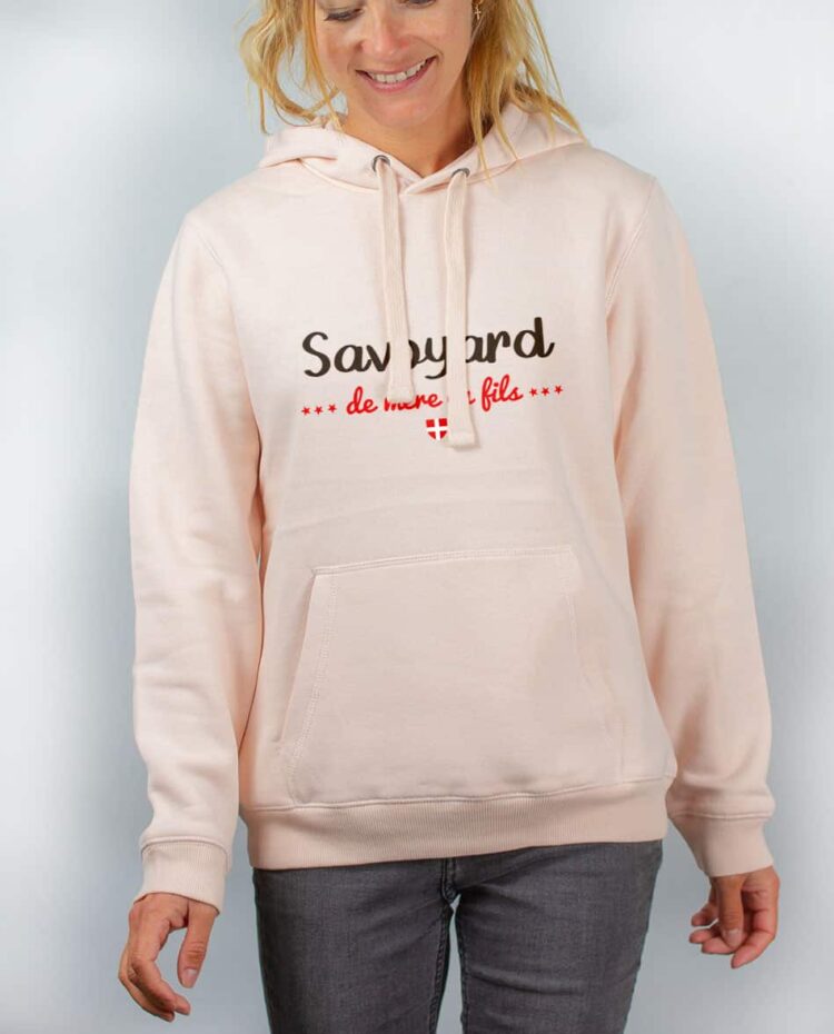 Sweat rose femme Savoyard de mere en fils