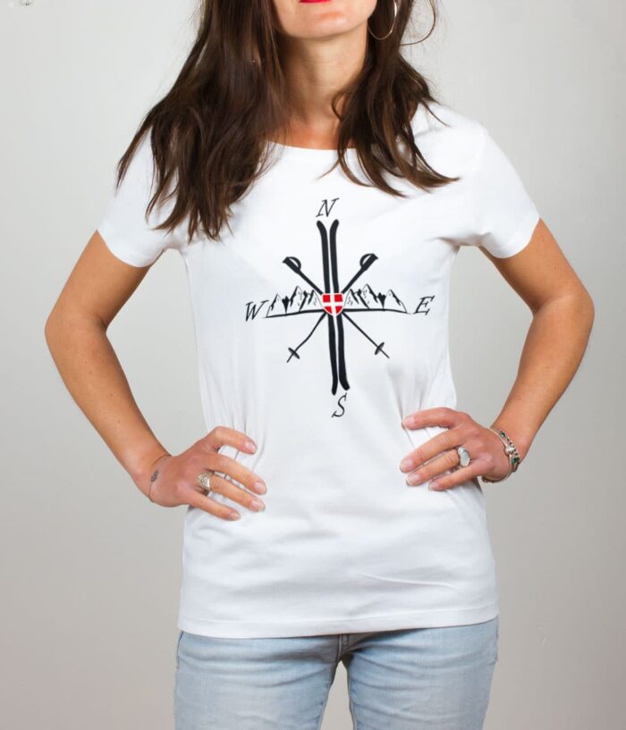 Les Savoyards - T-SHIRT FEMME : ÉVOLUTION SKI DE RANDONNEE