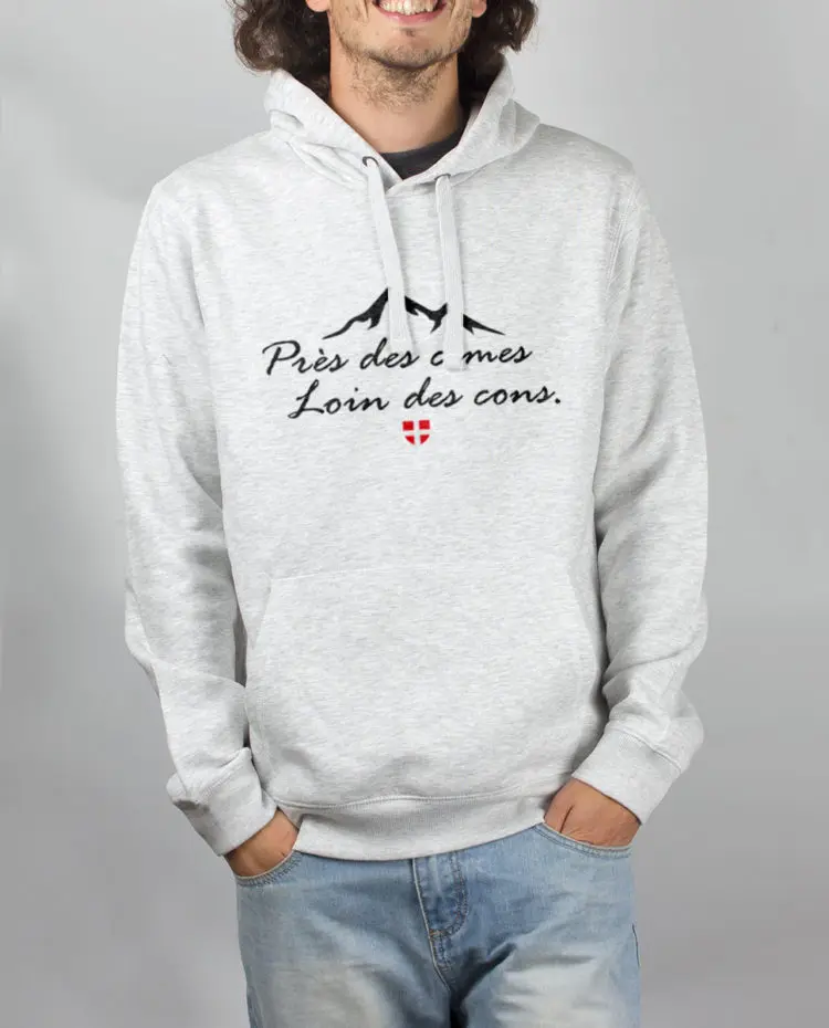 Sweat Blanc homme pres des cimes