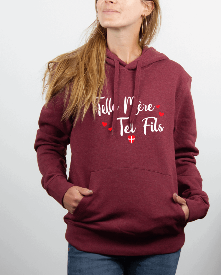 Sweat Femme Bordeau TELLE MERE TEL FILS