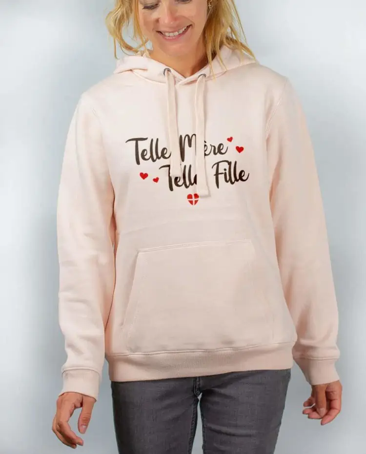 Sweat rose femme Telle mere telle fille