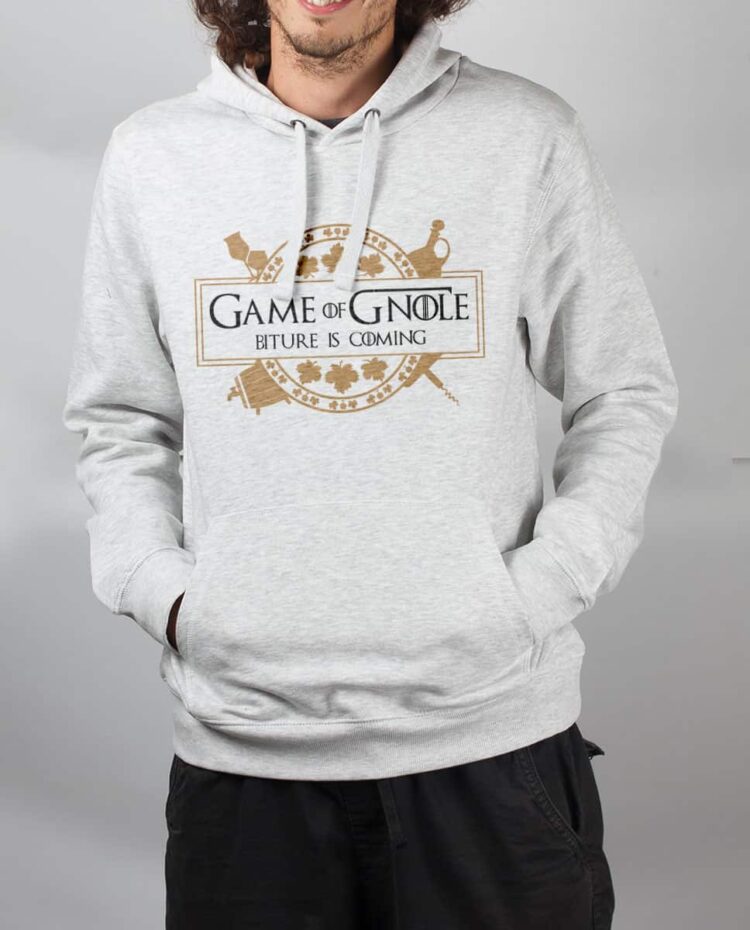 Sweat Blanc homme Game Of Gnole