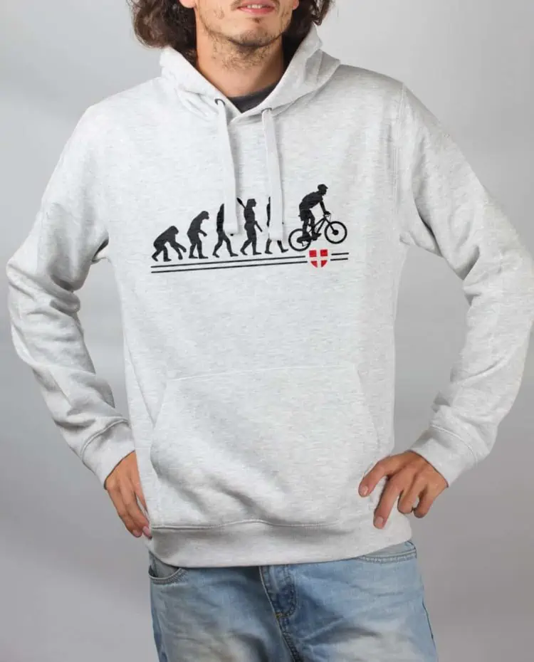 Sweat Blanc homme evolution VTT cross