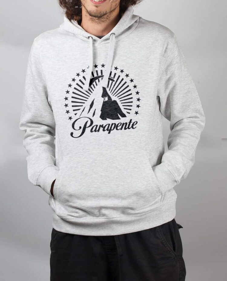 Sweat Blanc homme montagne parapente paramount