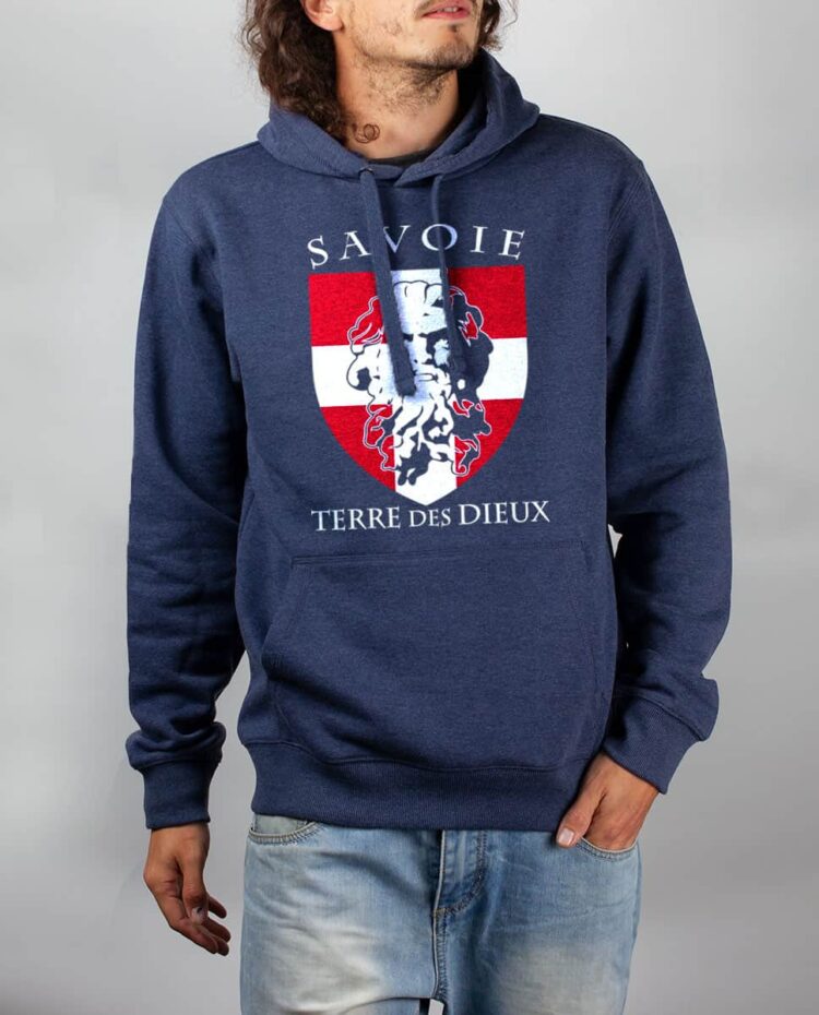 Sweat Bleu chine homme Savoie Terre des