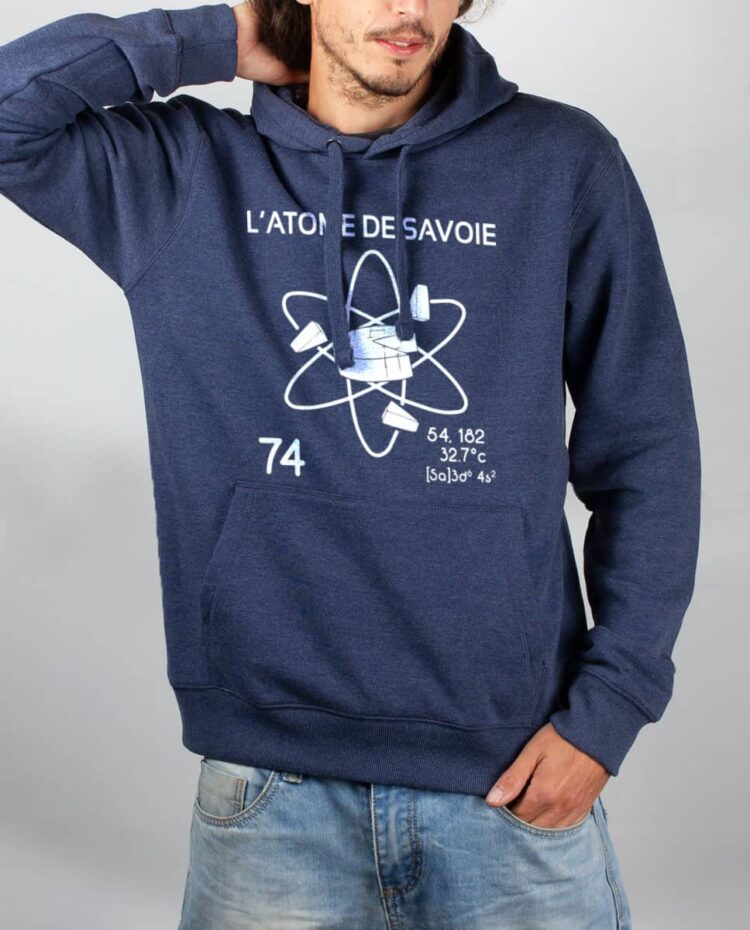 Sweat Bleu chine homme atome de savoie 74