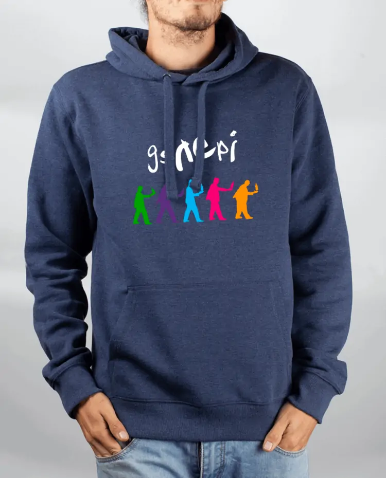 Sweat Homme Bleu Jean Pull Femme bleu ciel GENEPI GENESIS