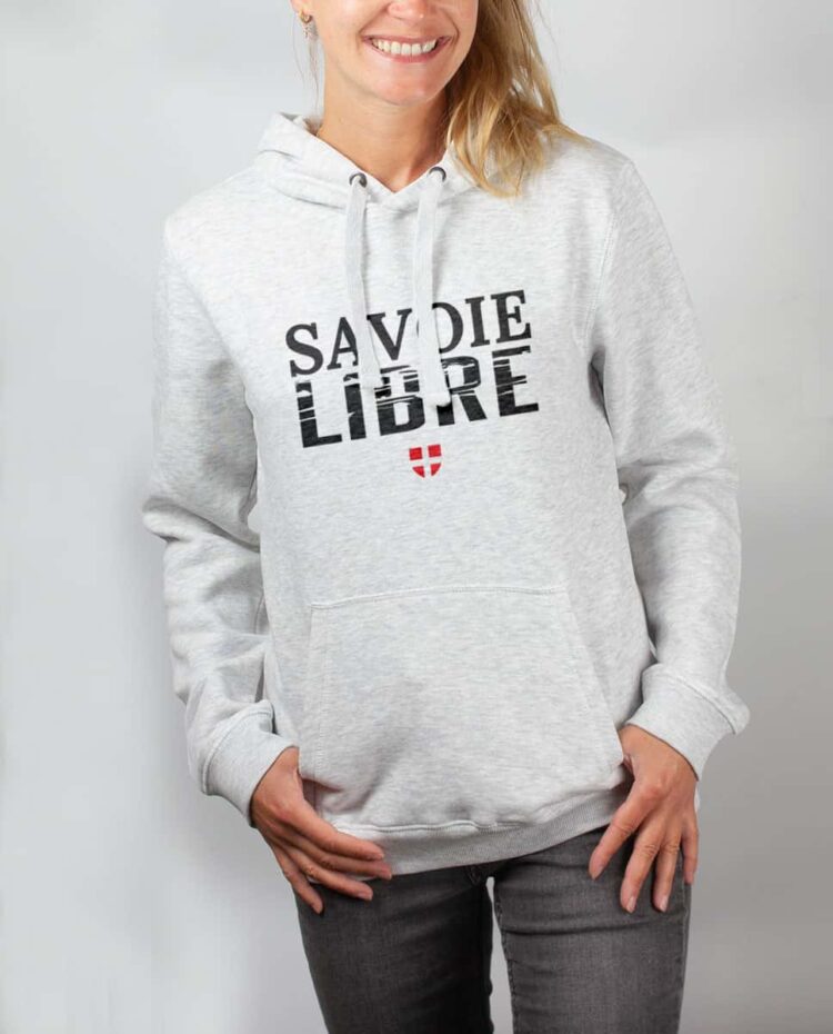 Sweat blanc femme Savoie Libre