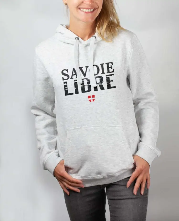 Sweat blanc femme Savoie Libre