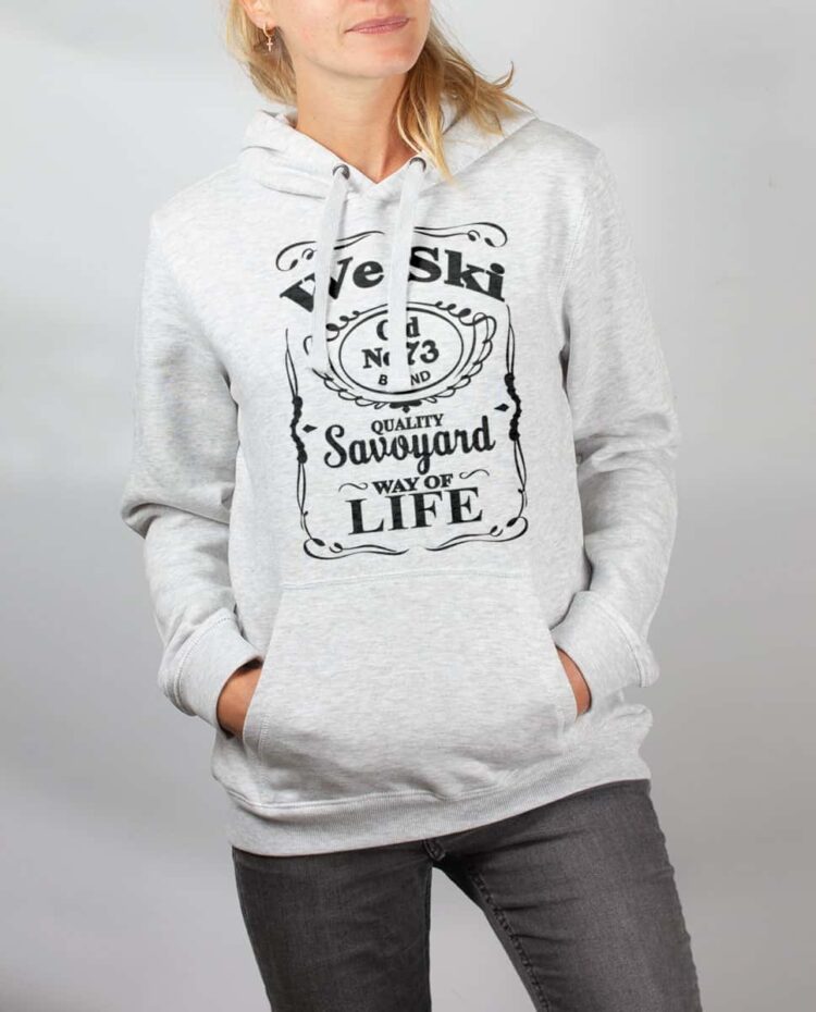 Sweat blanc femme We ski 73