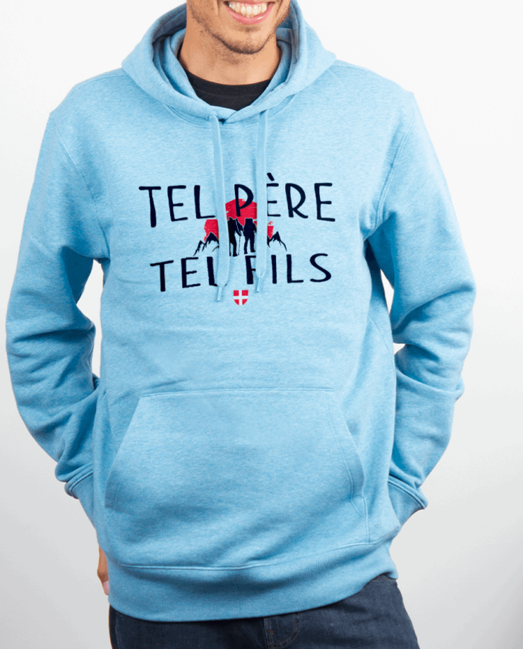 Sweat homme Bleu cie TEL PERE TEL FILS