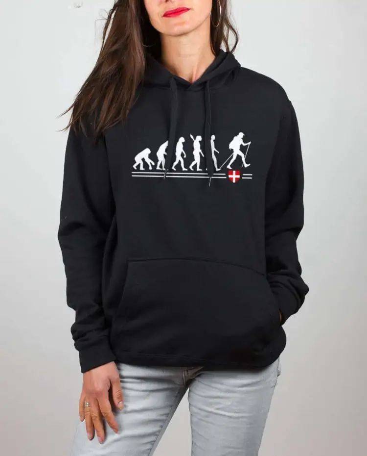 Sweat noir femme evolution randonnee