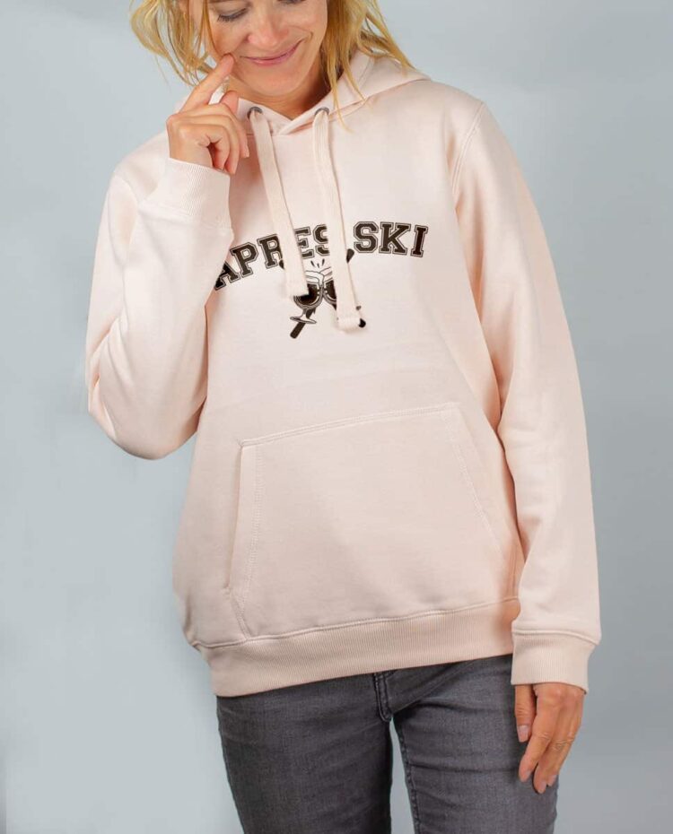 Sweat rose femme Apres ski Biere