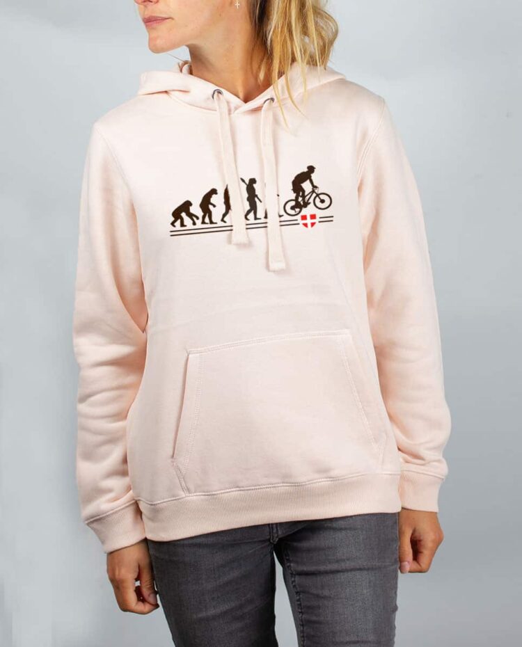 Sweat rose femme evolution VTT cross