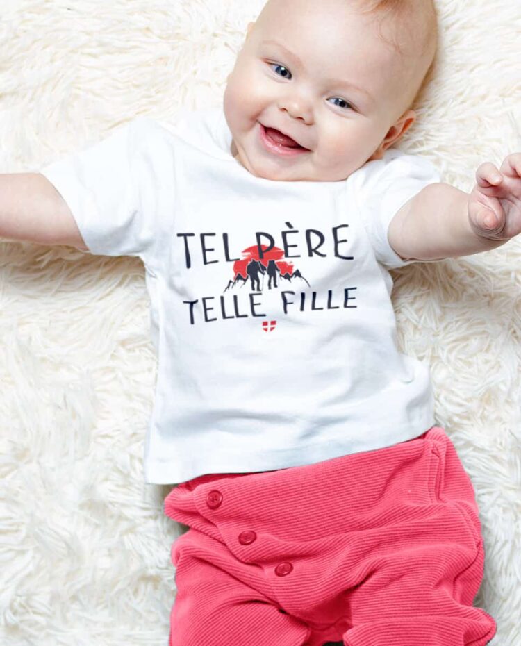 T shirt bébé tel pere telle fille