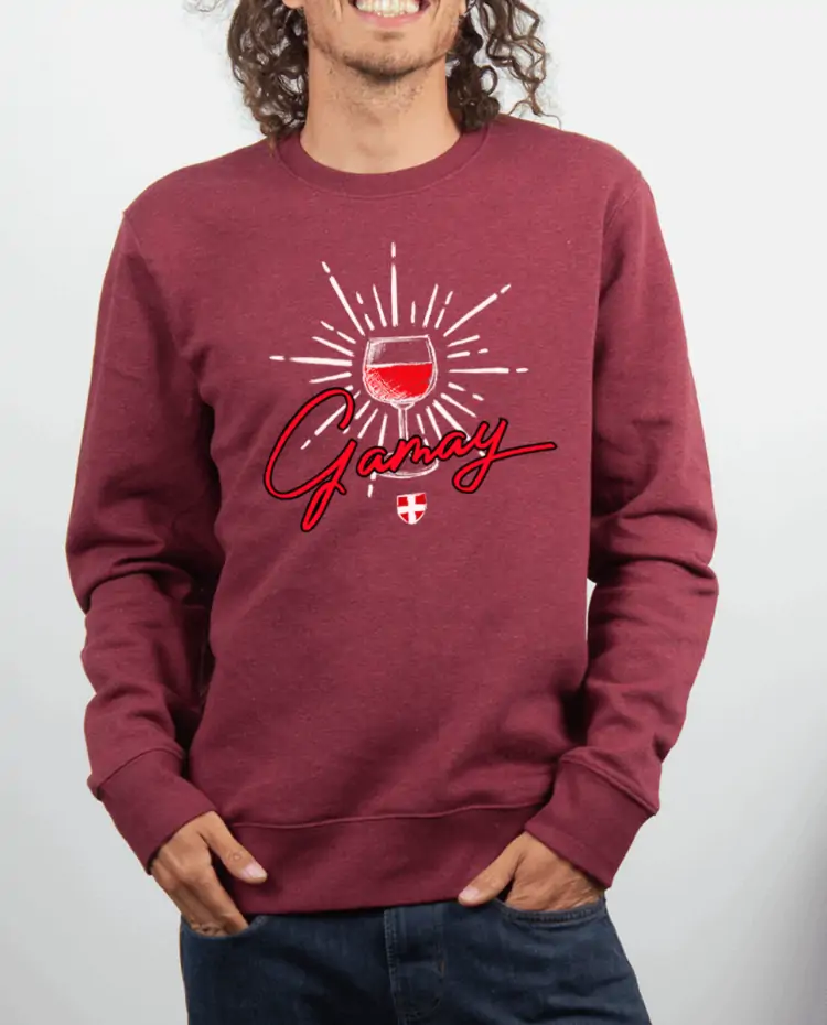 Pull Homme rouge Bordeau GAMAY