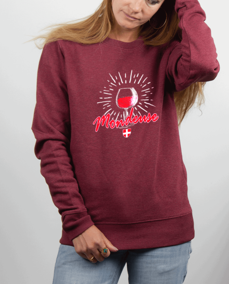 Pull femme rouge Bordeau MONDEUSE