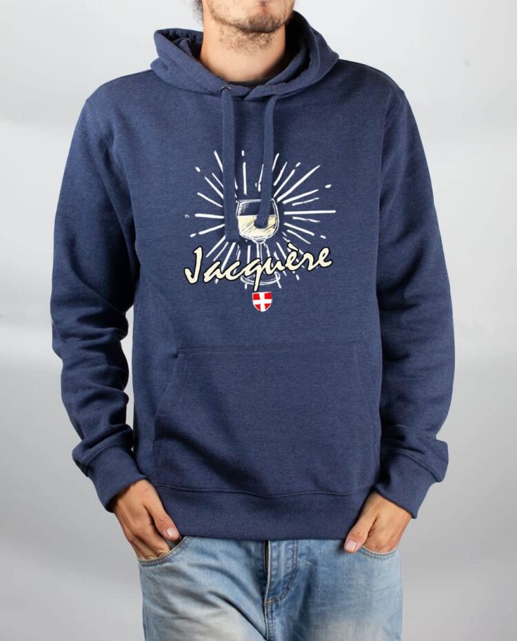 Sweat Bleu chine homme Vin Jacquere