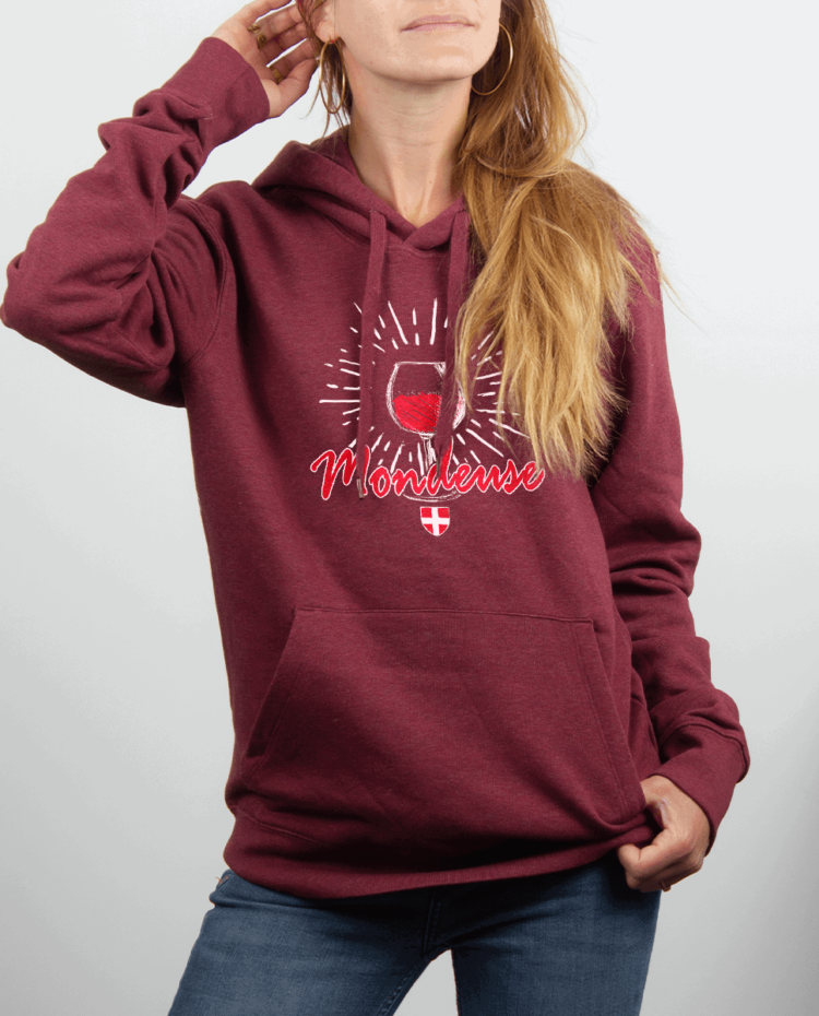 Sweat Femme rouge Bordeau MONDEUSE