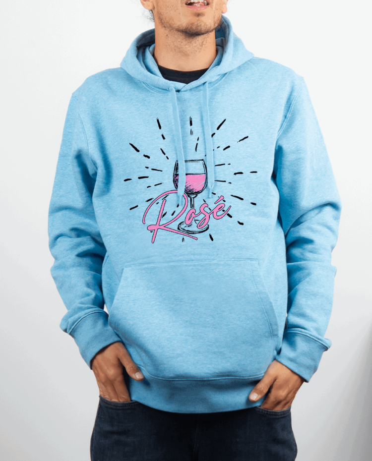 Sweat Homme Bleu ciel ROSE