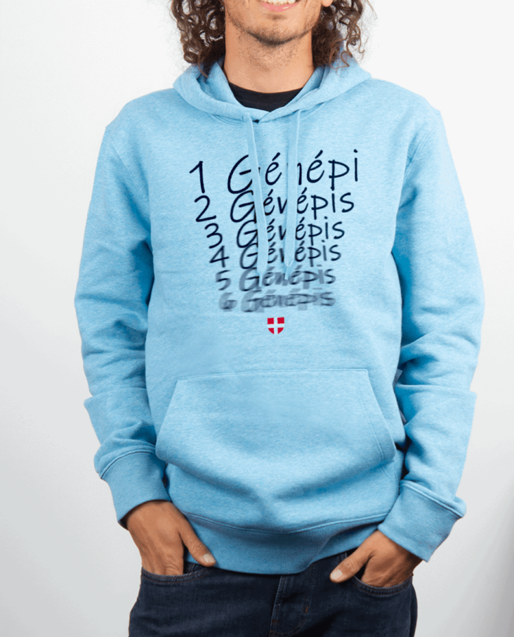 Sweat Homme Bleu ciel UN GENEPI DEUX GENEPIS