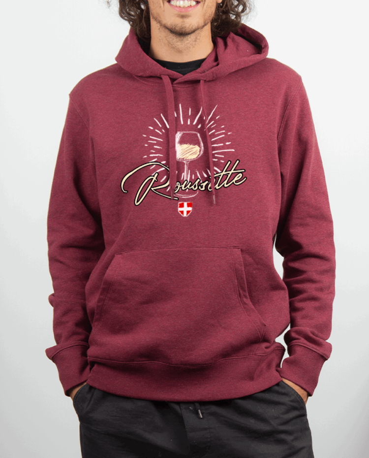 Sweat Homme Rouge bordeau ROUSSETTE