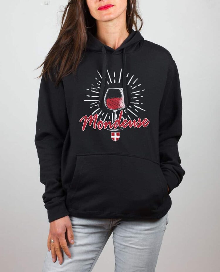 Sweat noir femme Vin Mondeuse